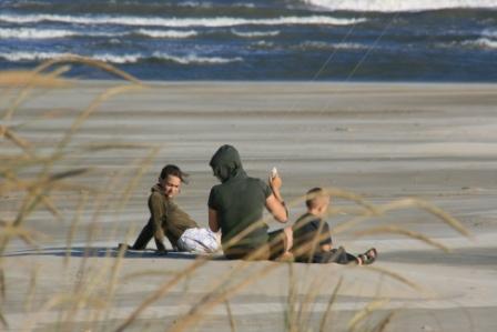 Drachensteigen am Strand